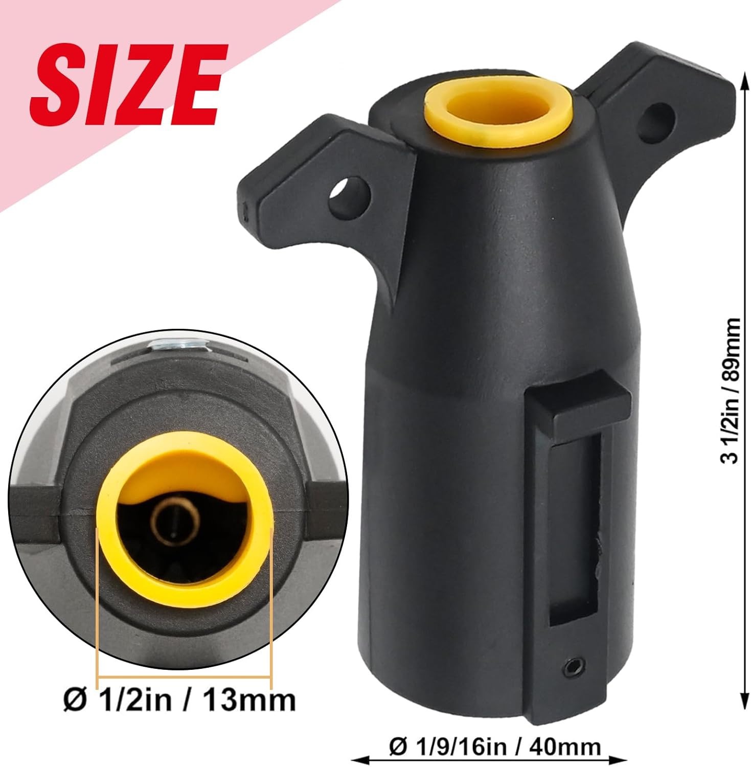 Us Standard Seven-Pin Plug Socket Bracket, Rv Atv Utv Yacht Trailer Modification Accessories, Raptor