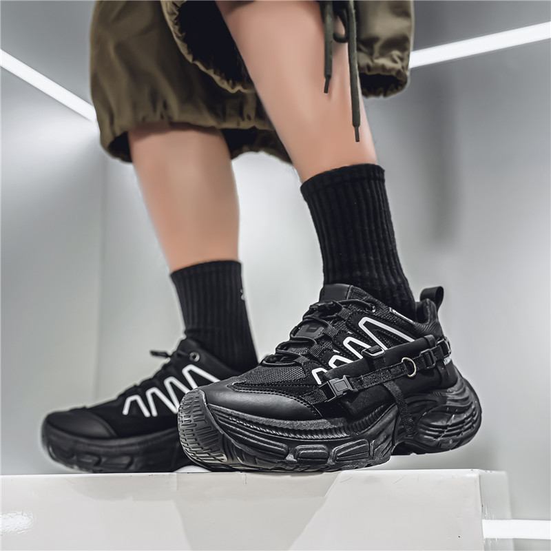 2025 cuatro estaciones de transmisión en vivo zapatos casuales personales de moda nacional lazos herramientas deportivas al aire libre zapatos de montaña zapatos de hombre