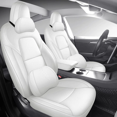 Modelə uyğun (Original) oturacaq örtükləri: Leather Car Seat Cushion, Universal - ivory-deluxe-edition-remarks-model-year-rear-half-package