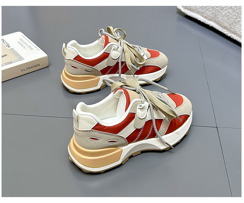 Damen-Freizeitschuhe, Wanderschuhe, Turnschuhe, synthetisches, langlebiges, gepolstertes, leicht zu reinigendes Schuhwerk_voghion.com