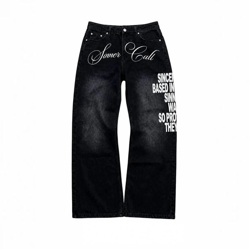 European and American Cross-Border 2026 New Vintage Pattern Printed Jeans for Men and Women Y2K High Street Hip-Hop Versatile Long Pants European and American Cross-Border 2026 New Vintage Pattern Printed Jeans for Men and Women Y2K High Street Hip-Hop Versatile Long Pants