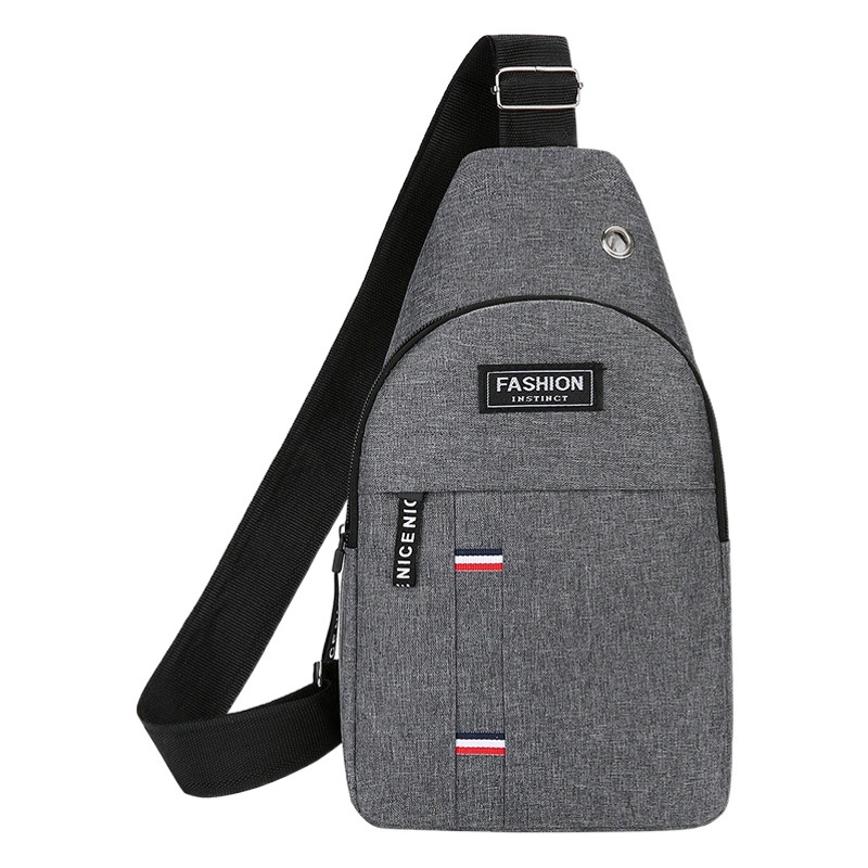 Cross-Border Fashion Chest Bag 2025 New Canvas Chest Bag Casual Versatile Sports Travel Chest Bag Single Shoulder Crossbody Bag
