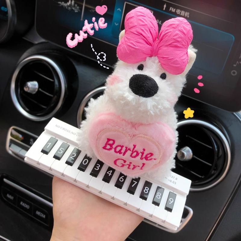 2025 nuevo coche West Highland Puppy coche estacionamiento temporal número de teléfono matrícula decoración del coche coche coche móvil coche móvil coche