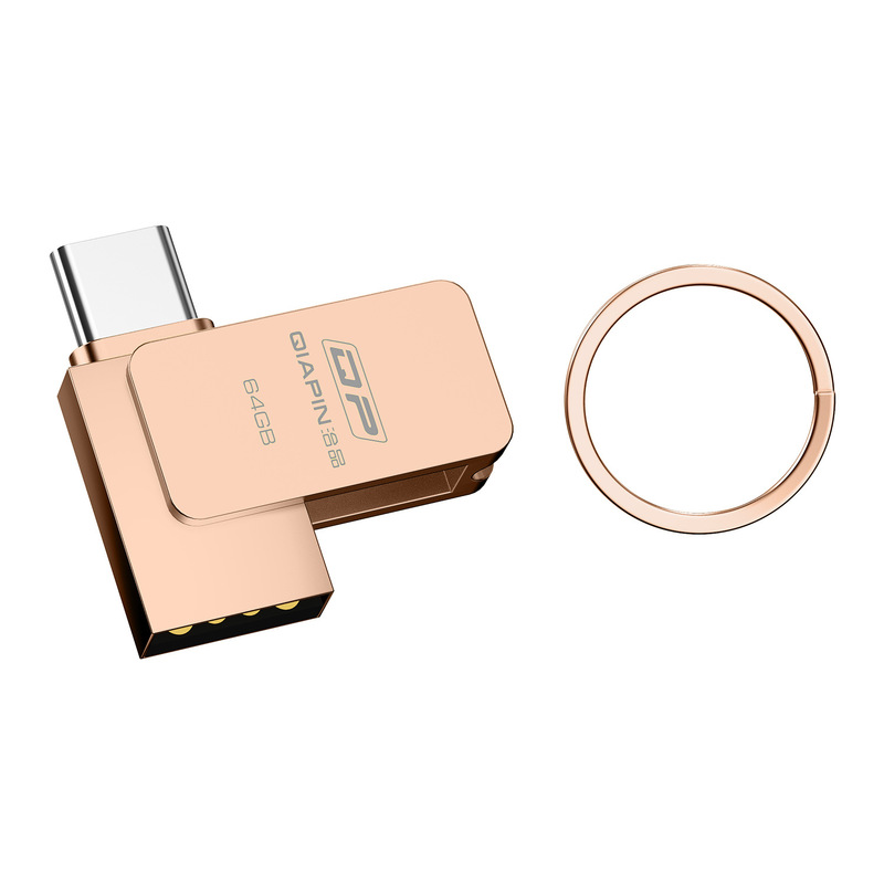 跨境128g手机U盘typec双接口电脑两用64G高速扩容金属刻字U盘|undefined