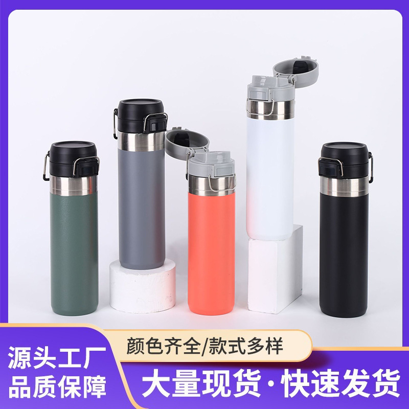 Transfronterizo 304 taza de acero inoxidable portátil viajar ciclismo alpinismo hervidor de agua deportiva al aire libre de gran capacidad al por mayor