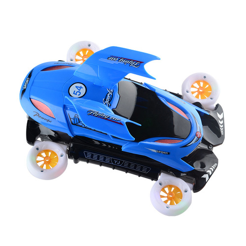 Electric universal deformable toy car Musical light-up electric toy car Street stall hot selling toys wholesale