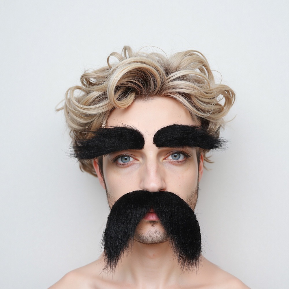 Halloween simulación barba fiesta accesorios vestidos barba negra barba blanca barba falsa Santa Claus