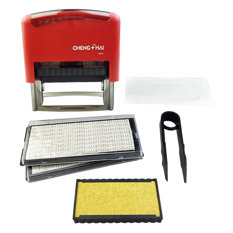 Digital carta símbolo combinación sello palabra móvil ortografía sello fecha número impresión automática ajustable prensa impresión