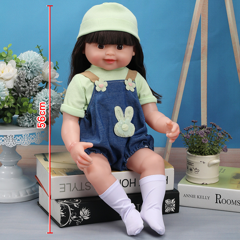 56 cm Rebirth Simulación de regalos de Barbie Baby Soft Girls Toy Set Muñecas para niños