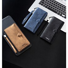 厂价直销时尚时尚拉链钱包男款休闲磨砂手感材质跨境钱包耐磨