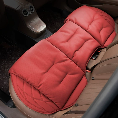 Seat cushion, seat cover: Suitable for Mercedes-Benz, Bmw, Audi, Summer - perforated-nappa-leather-volcano-red-rear-seat-cushion-leaflet
