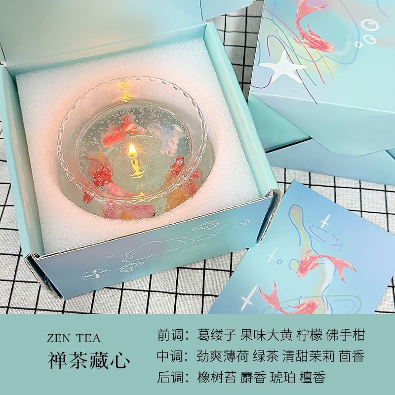 バブルフィッシュタンクアロマキャンドル かわいいミニフレグランス 寝室の雰囲気作り ニッチなギフト 誕生日プレゼント|undefined