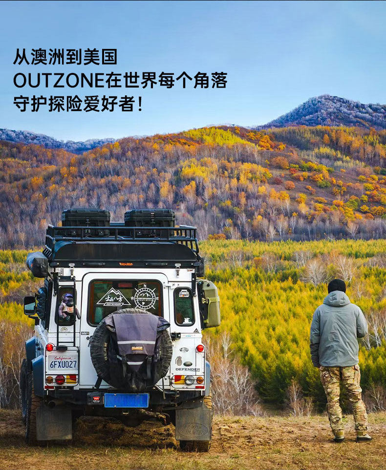 OUTZONE Car-Mounted Spare Fuel Tank Gasoline Canister Convenient Refueling Bottle Explosion-Proof Off-Road Self-Driving Emergency Fuel Tank Red