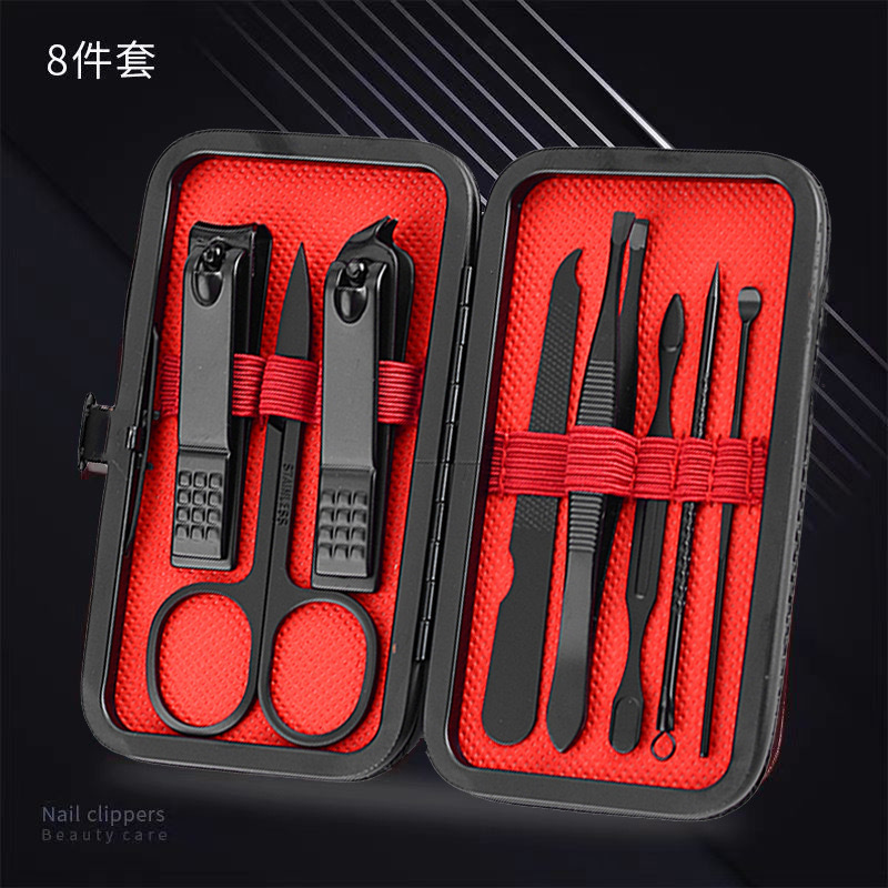 Black set for nails for home use