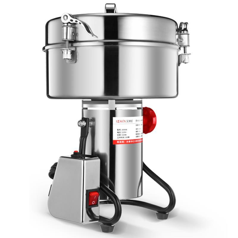 4500克中药材粉碎机商用磨粉机大型三七超细研磨五谷打粉机速卖通