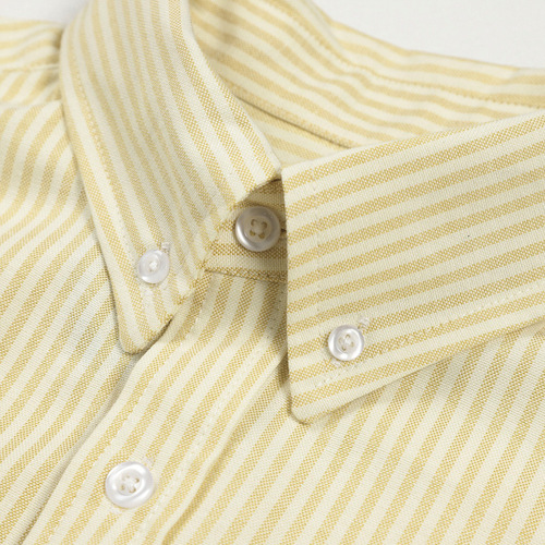 Southeast Asian Oxford Stripe Shirt with Pony Embroidery Button-Down Collar Long-Sleeve Casual Women's Shirt