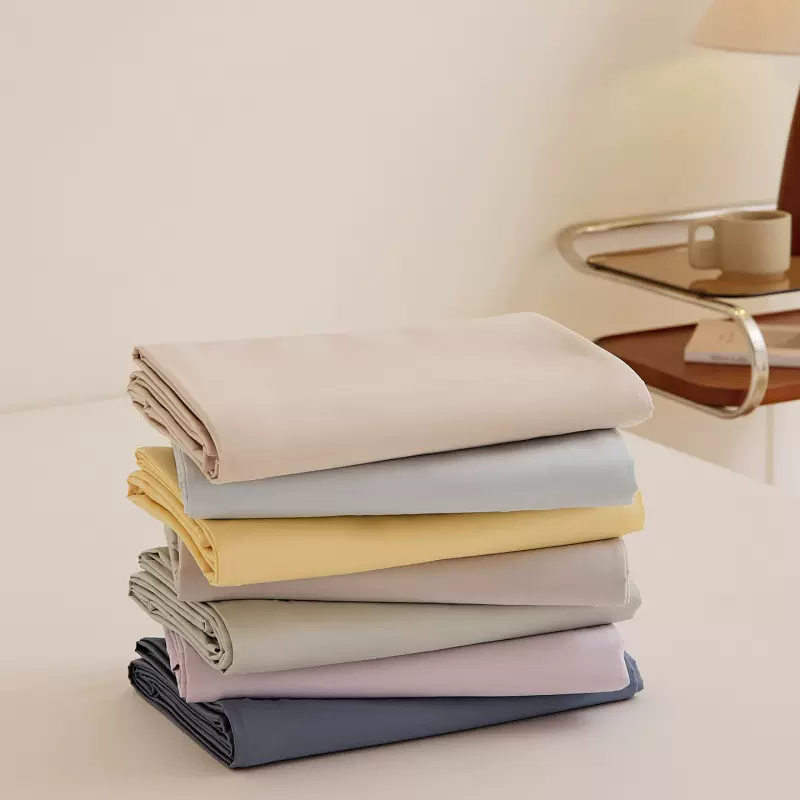 新疆长绒棉单床单床上用品纯棉磨毛纯色简约单双人宿舍被单批发