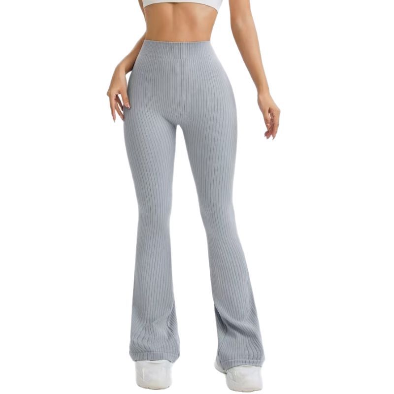 6 colores sin costura V cintura roscada pantalones pantalones deportivos leggings