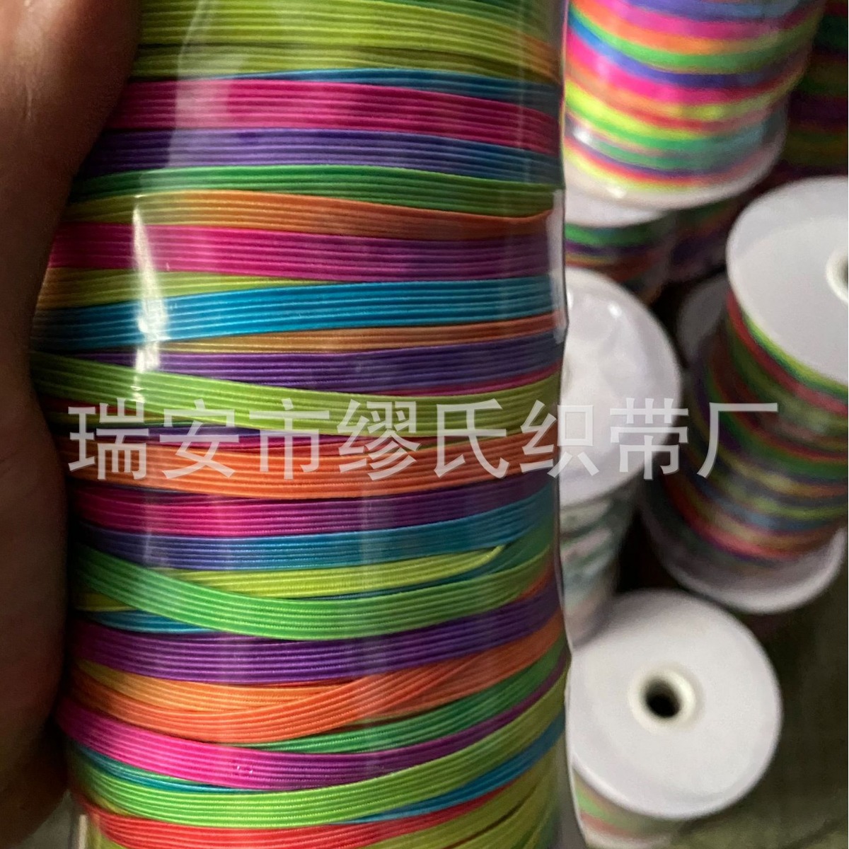 厂家直销 新款 走马带 七彩色  高弹力