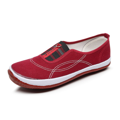 Double Star Canvas Shoes for Women, Lively Sister Casual Slip-resistant Soft Sole Breathable Protective Work Farm Shoes, Lightweight Women's Shoes