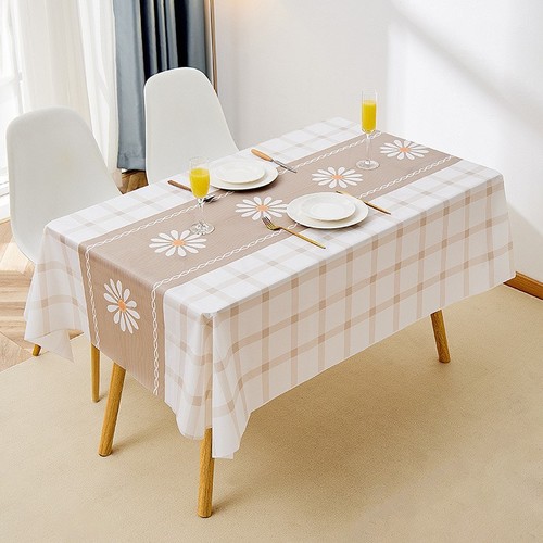 Household table mat pvc waterproof and oil-proof tablecloth ins kitchen non-slip tablecloth high-end light luxury table mat