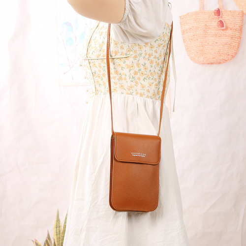  new touch screen mobile phone bag women's crossbody bag multi-functional cross-border Korean version vertical mobile phone bag small shoulder bag