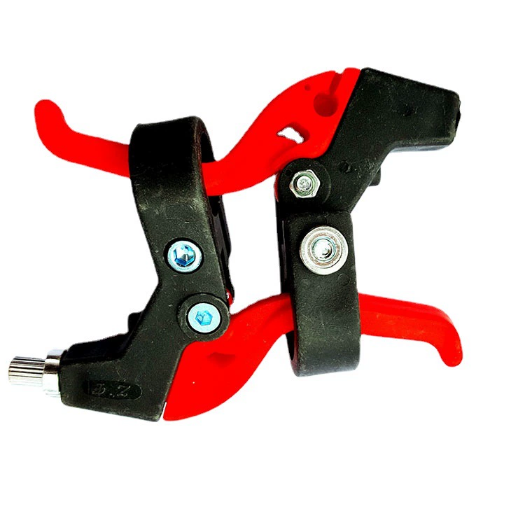 Педаль тормоза V-образной пробы V‑brake lever, универсальная посадка Ø22.2 мм, пластик + железо, красочная пара