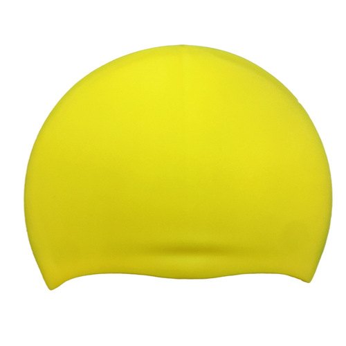 Manufacturer supplies three-eyed fish silicone swimming caps for adults and children, waterproof flat 55G silicone caps