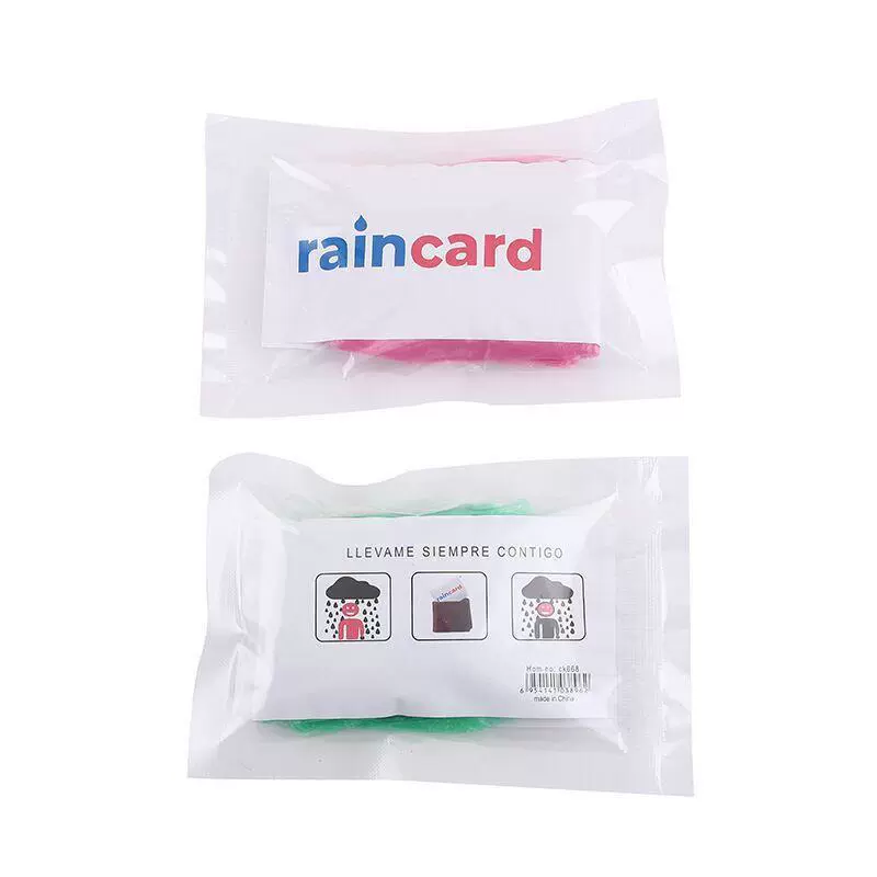 Cards, raincoat for adults, small pack