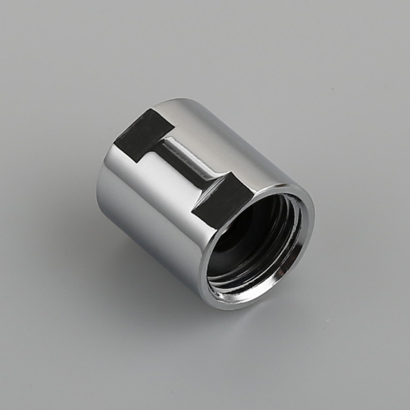 全铜镀铬4分直通圆接头内内丝转接头水管1/2大流量直通外丝转换头