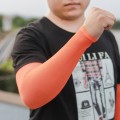 Sunscreen Ice Silk Sleeves Men's Large Size Loose Arm Guards Plus Fat Gloves Summer UV Protection Arm Sleeves