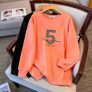 200/350kg large super plus size 300kg loose autumn sweater bust/150/160/170-6030