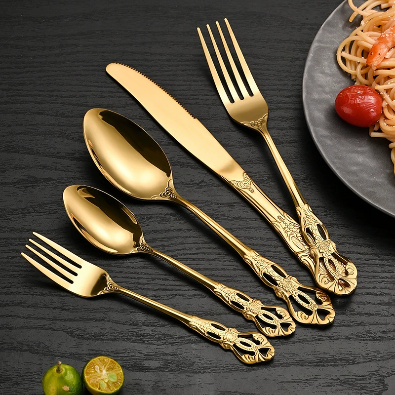 Amazon Royal Ting вырезает из нержавеющей стали столовые приборы нож вилка ложка чай ложка вилка вилка десерт ложка можно лазерный логотип