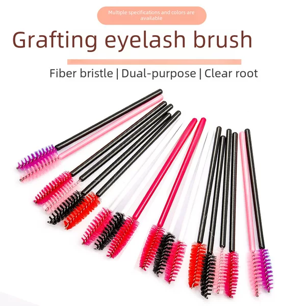 Eyelash Extension Tools, Multi-Color Eyelash Brush, Portable Eyebrow Comb, Spiral Brush, Small Brush, Colorful Eyelash Curling Brush