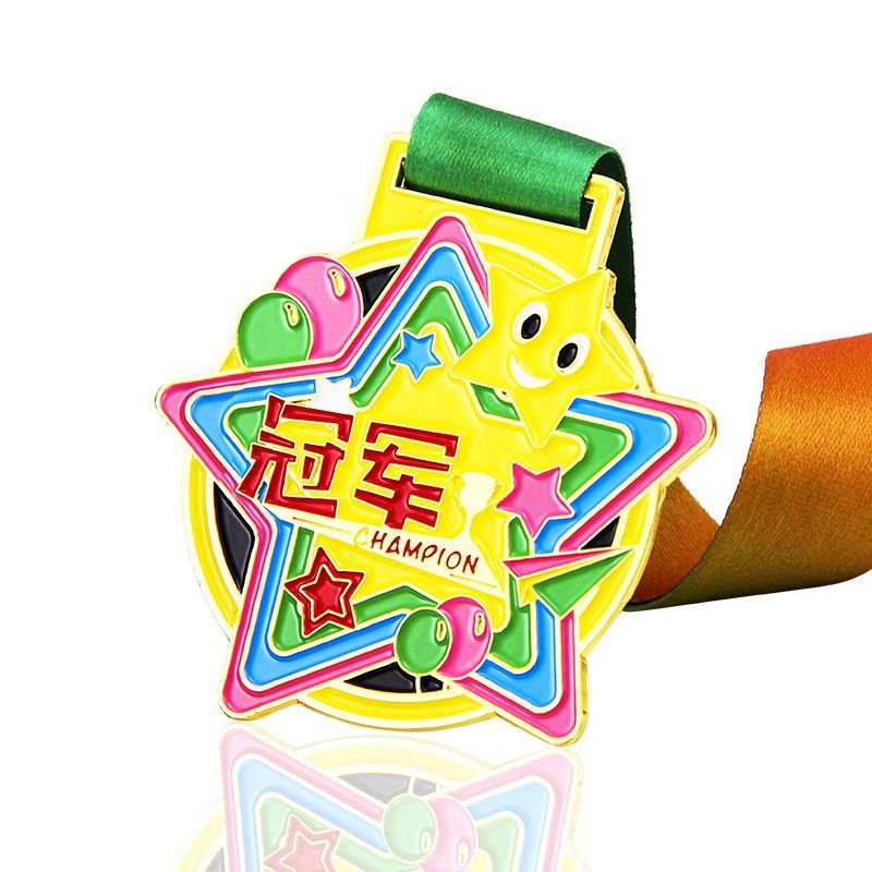 Medalla de oro deportiva bebé oro y plata medalla lista mayorista venta al por mayor descuento juegos infantiles de lectura competencia recompensa