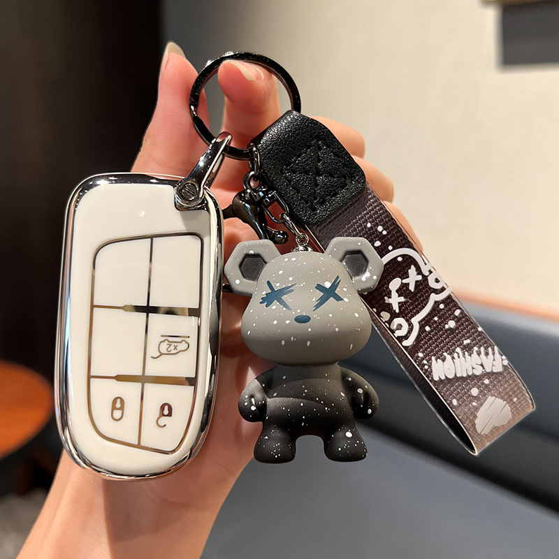 Jiepu 가이드 키 세트 무료 Everbright 체로키 쉘 무료 남자 사령관 자동차 가방 버클 여성