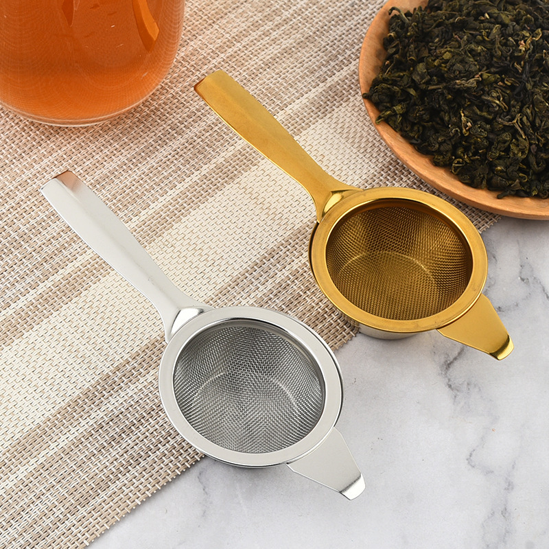 ステンレス茶漏れ単柄托フィルタメッシュ双耳泡茶フィルタ茶茶茶間隔304茶フィルタスポット|undefined