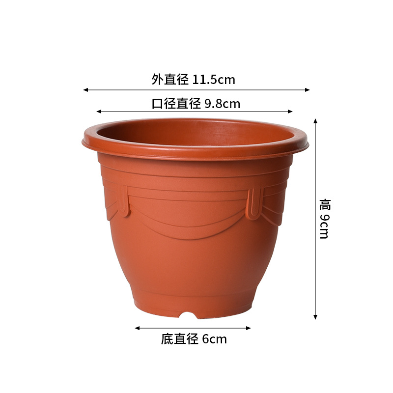 Maceta de Plástico para Plantas Resistente Engrosada para Balcón e Interior
