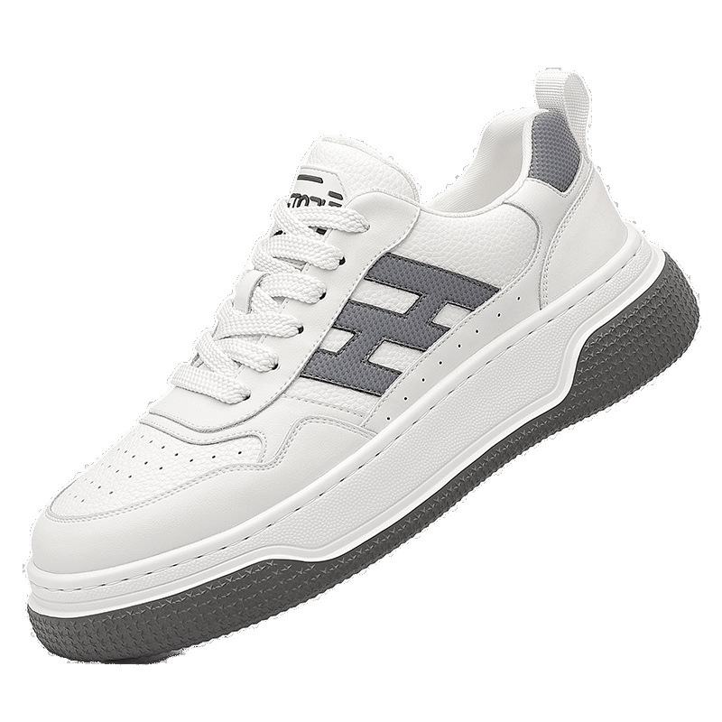 Primavera nuevas zapatillas de deporte para hombre transpirables tendencia coreana ligera absorción de impactos zapatos casuales deportivos zapatos blancos hombres al por mayor
