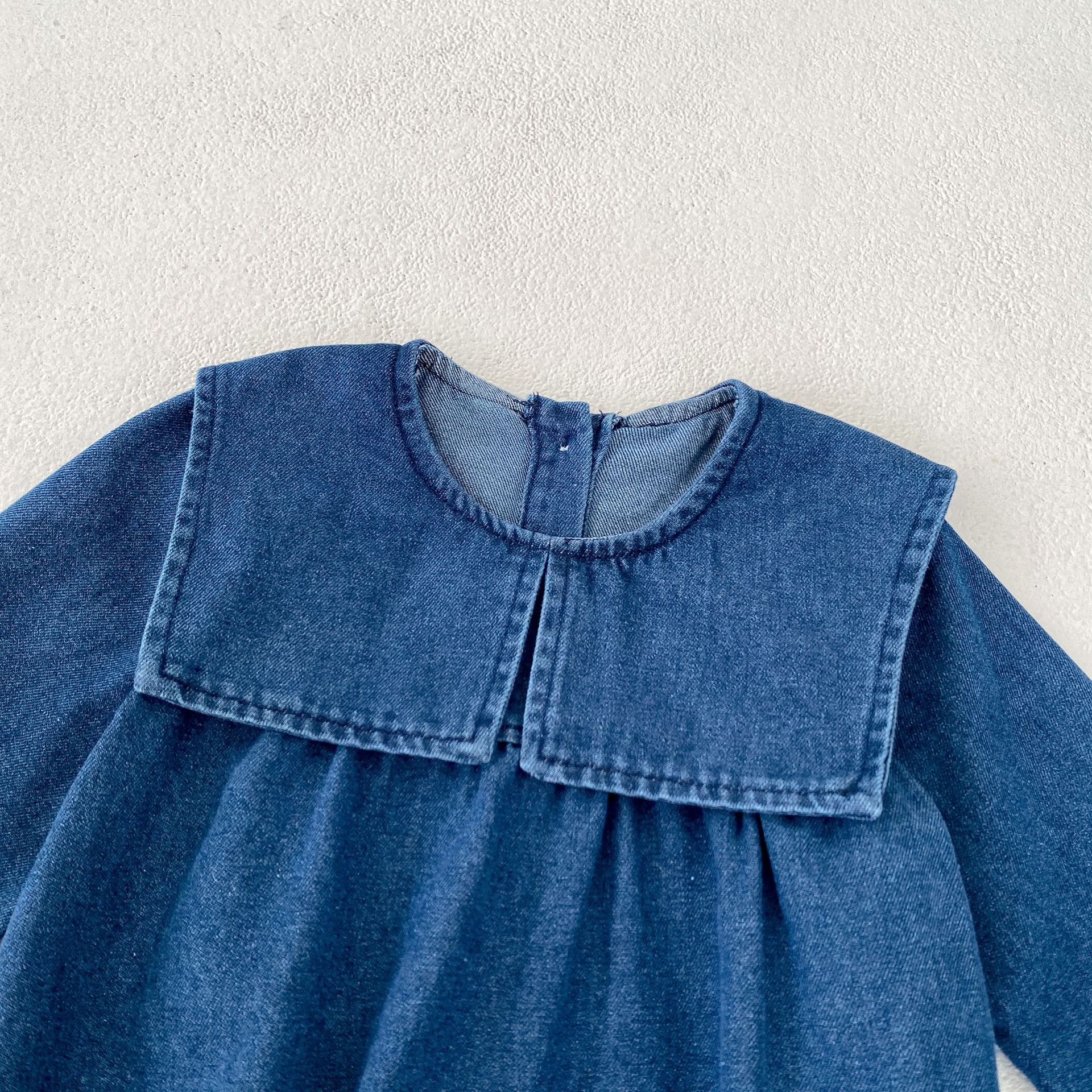 Jesenske kavbojke za dojenčke Ins2024, sestre, ljubke, nosijo velike reverje in krilo_voghion.com