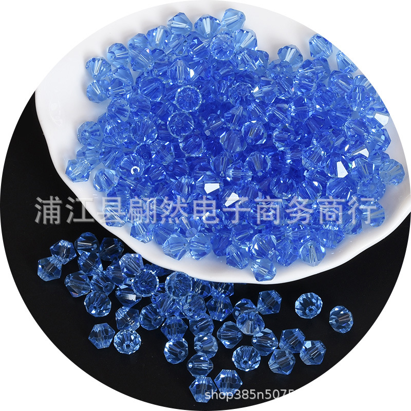 3-8mmAAAA水晶菱形珠精品水晶ガラス珠二頭尖珠DIY珠散珠アクセサリー部品