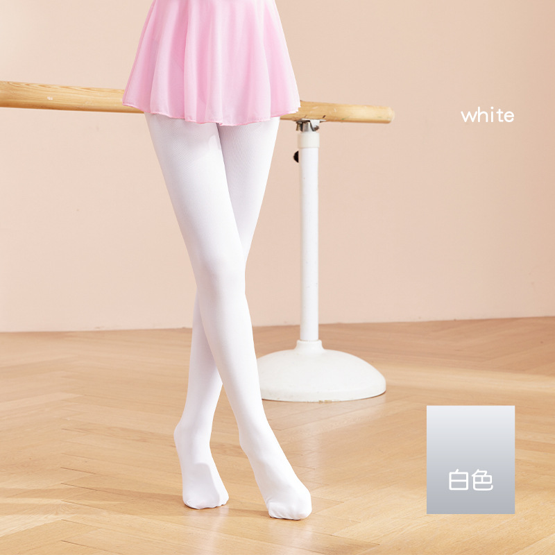 Calcetines de baile, calcetines absorbentes de humedad para niños de jardín de infantes, pantimedias transpirables elásticas altas, pantalones anchos duraderos, calcetines de fondo