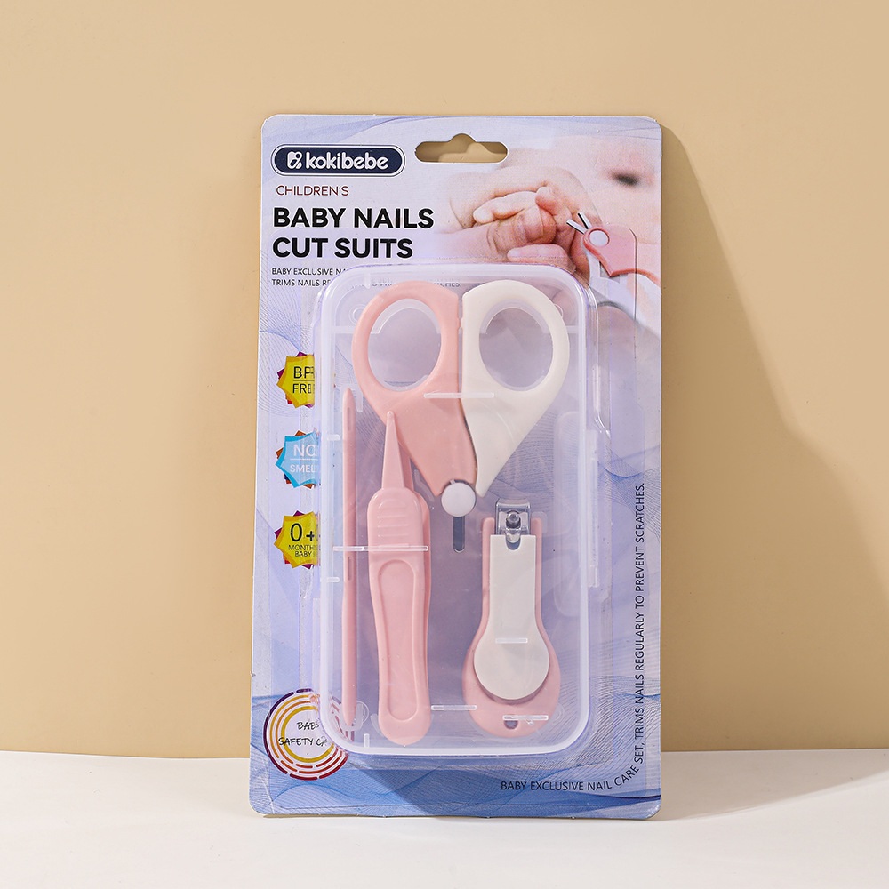 Set de Cortaúñas de Cuidado para Bebé Set de 4 Piezas de Plástico y Acero Inoxidable para Recién Nacidos image 8