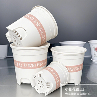厂家直发新款白色加仑花盆加仑盆塑料盆可种月季花长寿花君子兰等-阿里巴巴