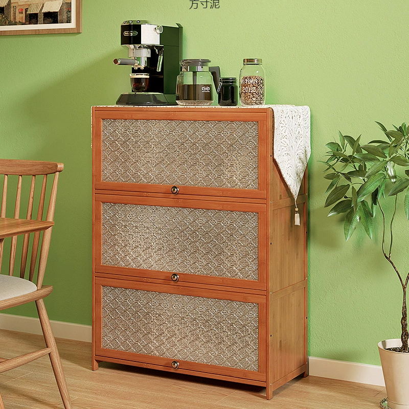 Комод для хранения на кухне, боковой шкаф для хранения чая, винный шкаф из цельного дерева, настенный шкаф для гостиной, боковой угол для ТВ-шкафа
