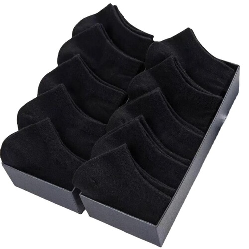 Men's Summer Solid Color Black White Gray Ship Socks for Men and Women, Universal Low Mouth Breathable Ankle Socks, Wholesale