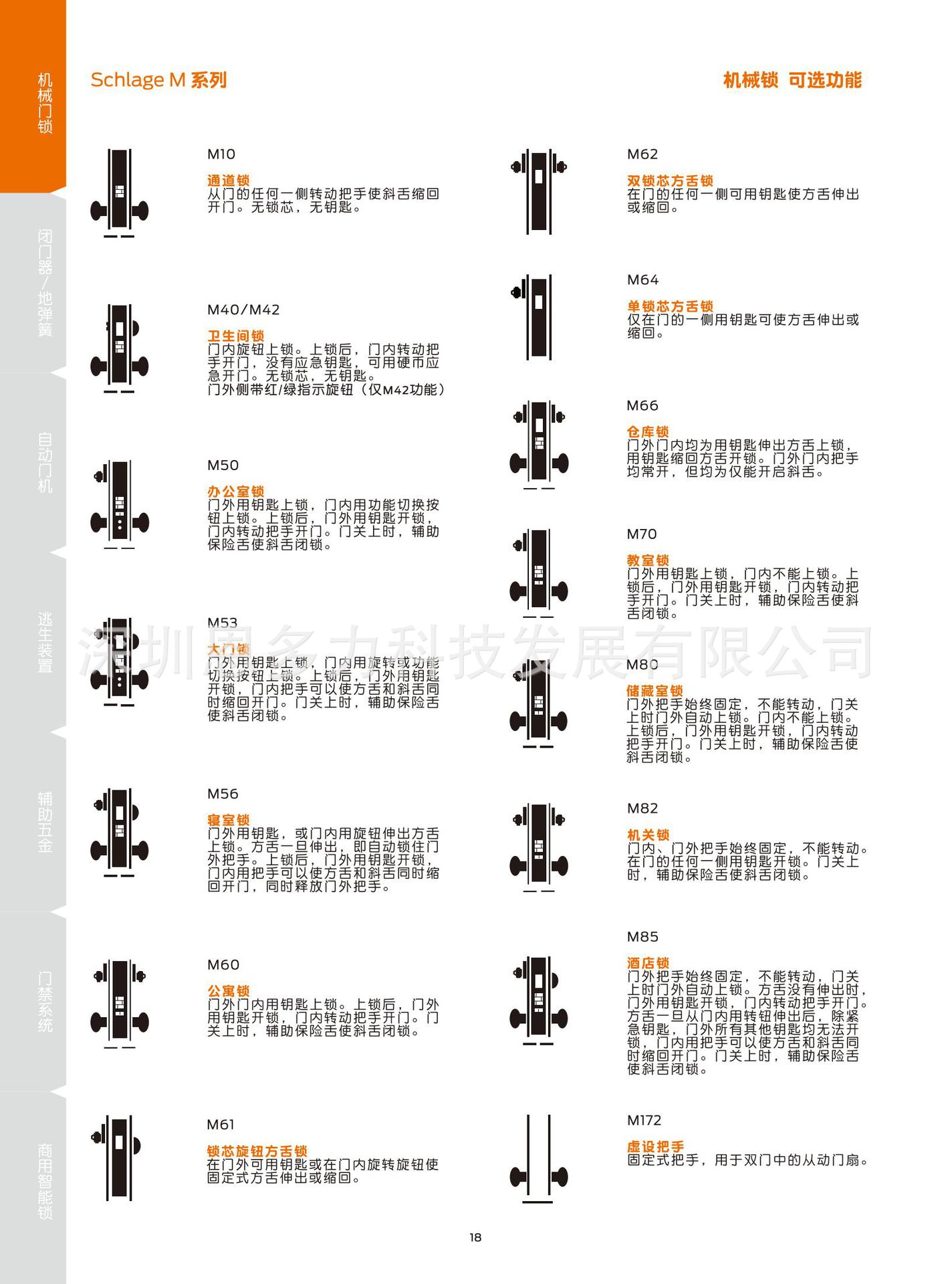 ���۴���ALLEGION���ʽ�Schlage������M50 ��е��о�칫����