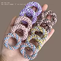 Плетеный эластичный модный хвостик ручной работы, косичка для волос, чехол, корейский стиль