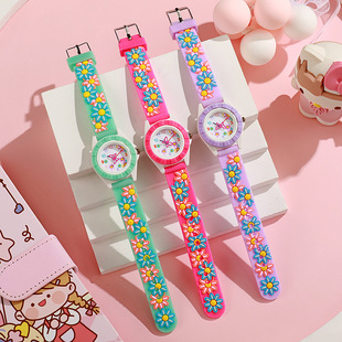 wristwatch kids new watch children's female cartoon cute sunflower quartz watch student small gift