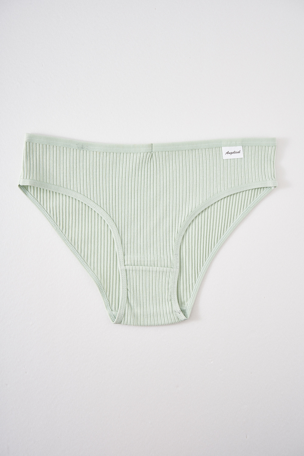 Transfronterizos exclusivos para mujeres algodón bactérico panty de algodón para niñas de cintura media simple de color sólido para niñas sin marcas